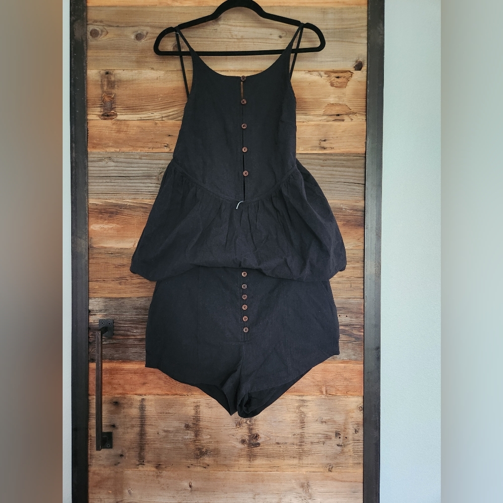 NWT FREE PEOPLE Tabea Babydoll Tank & Short Set Linen Blend!! Size M - Picture 10 of 10